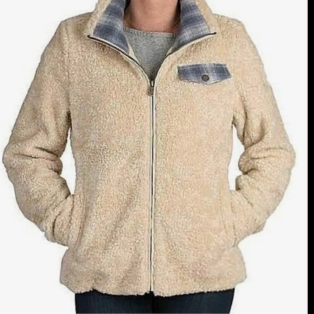 Pendleton Full Zip Sherpa Fleece Teddy Jacket Size Large NWT